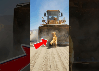 Brave Golden Retriever Saves a Wheel Loader Operator