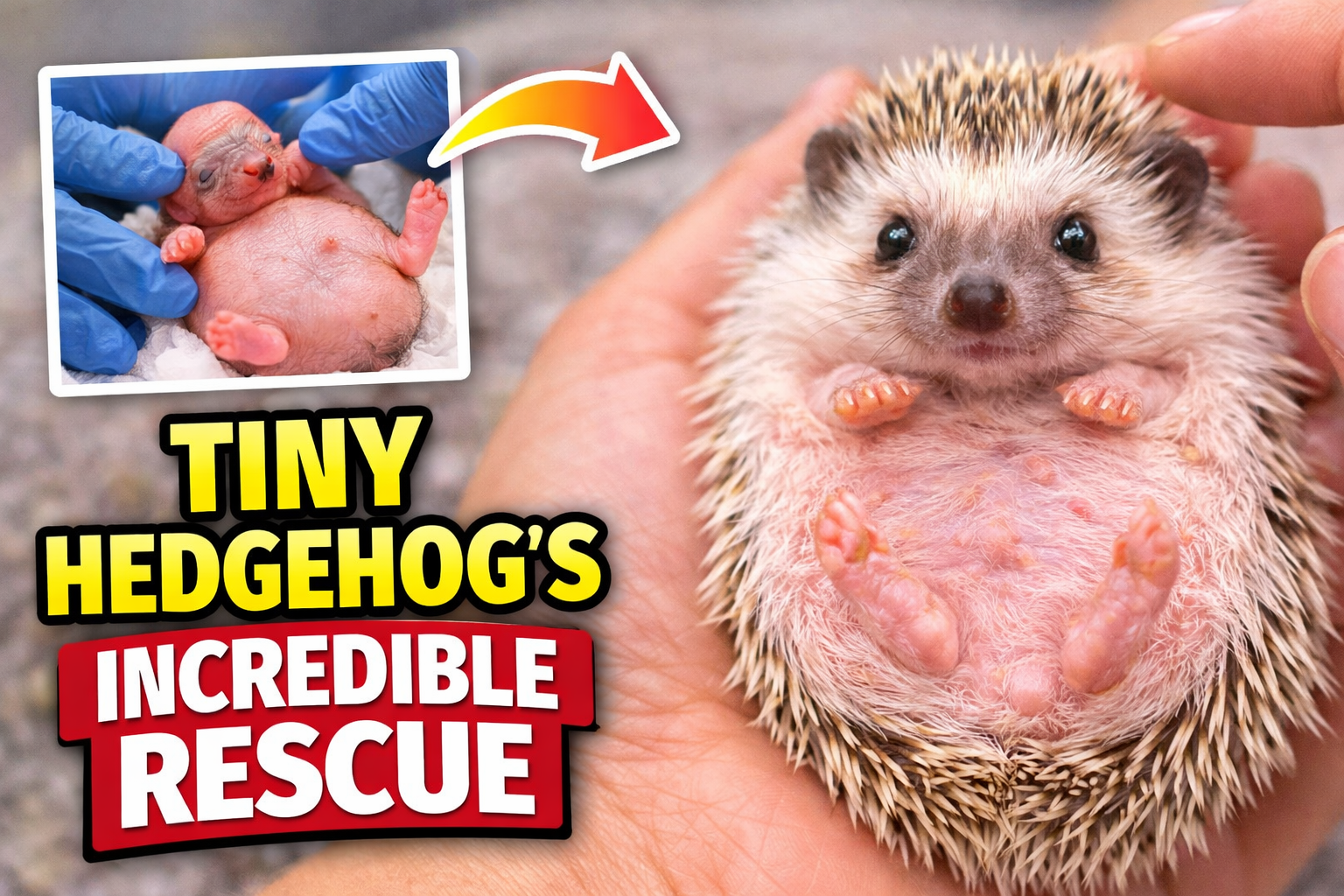 The Miraculous Rescue Journey of a Tiny Baby Hedgehog